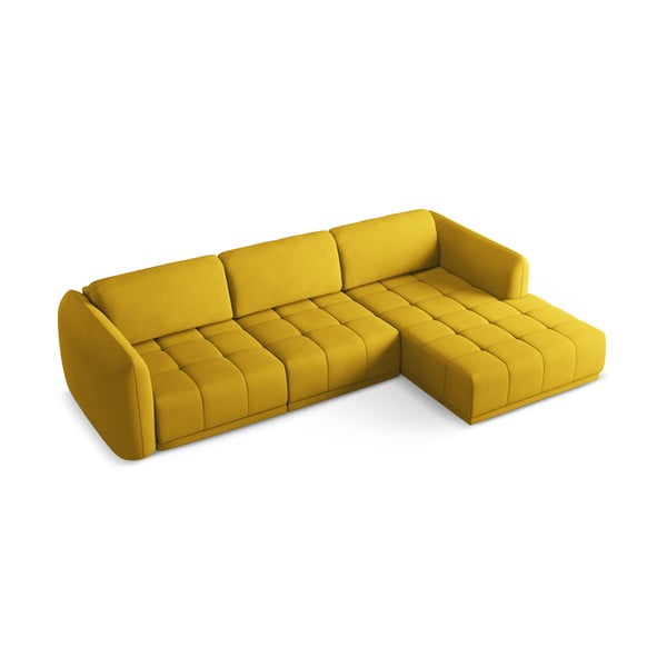 Rumena kotna sedežna garnitura (desni kot) Hoku – Makamii-image-4