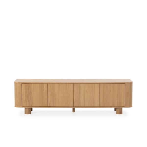 TV omarica v hrastovem dekorju v naravni barvi 180x50,5x40 cm Padoc – MOME