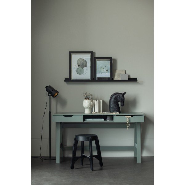 Črna polica za slike 120 cm Studio – WOOOD-image-1