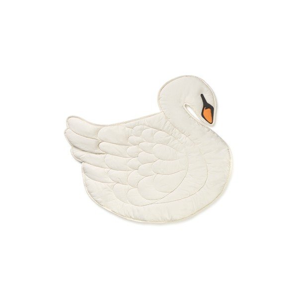 Kremno bela otroška igralna podloga 100x110 cm Swan – Lorena Canals