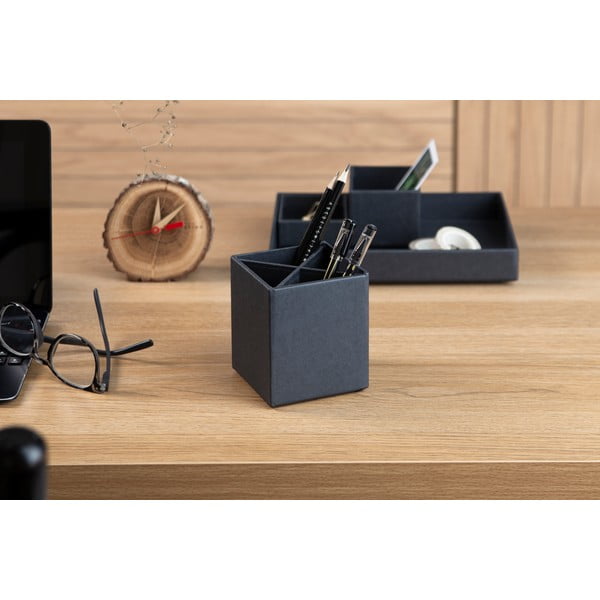 Temno siv 4-delni namizni organizator za pisalne pripomočke Bigso Box of Sweden Lena-image-1