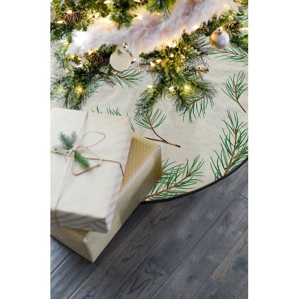 Bombažna preproga za pod božično drevo Butter Kings Fir Branches, ø 130 cm-image-1
