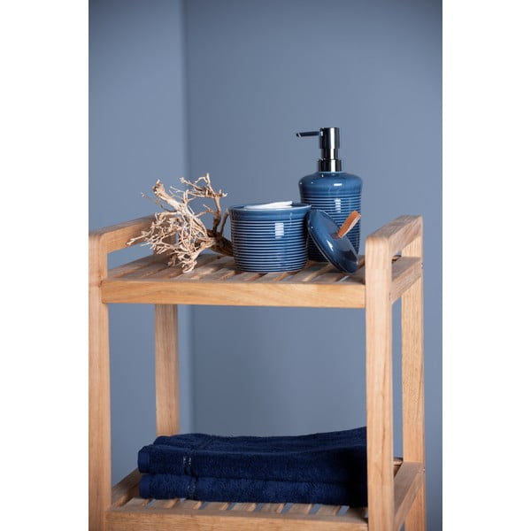 Modra keramična posoda za milo Wenko Set-image-1