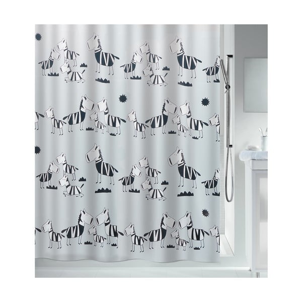 Zavesa za tuš 180x200 cm Zebi – Spirella