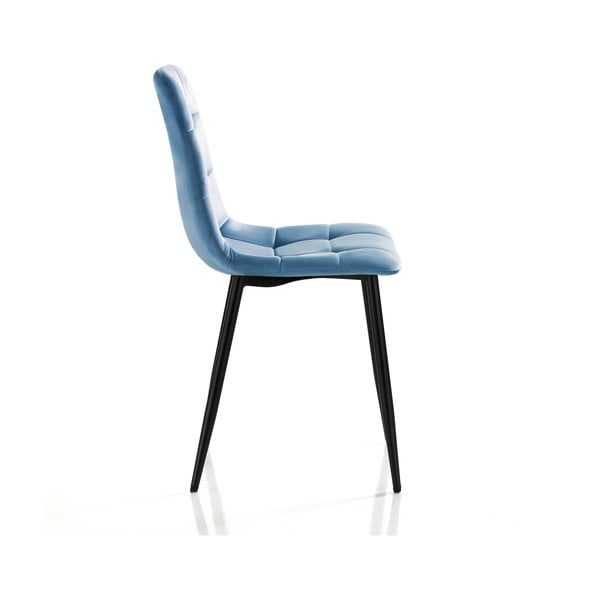 Modri žametni jedilni stoli v kompletu 2 ks Faffy – Tomasucci-image-3