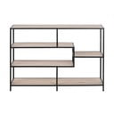 Črna knjižna omara iz dekorja hrasta  114x78 cm Seaford - Actona