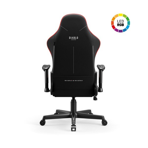 Črn gaming stol X-Starter LED – Diablo Chairs-image-4