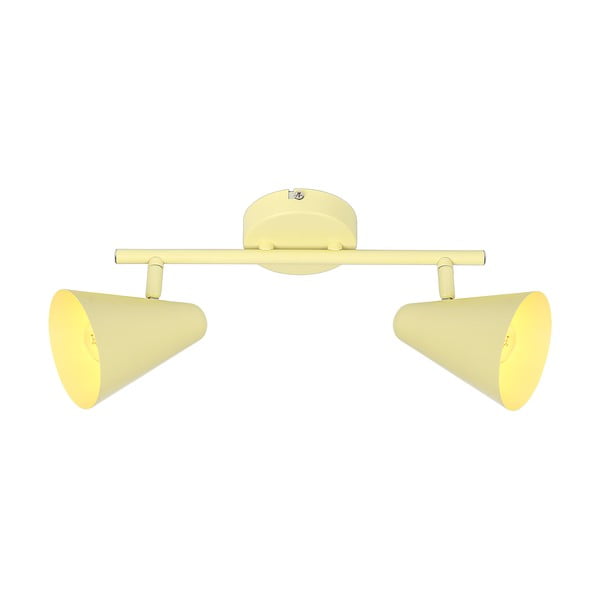 Rumena stropna svetilka s kovinskim senčilom 42x10 cm Amor – Candellux Lighting