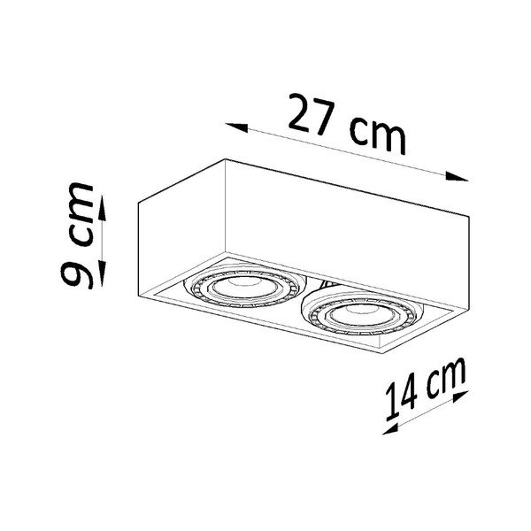 Siva stropna svetilka 14x27 cm Postiga – Sollux-image-3