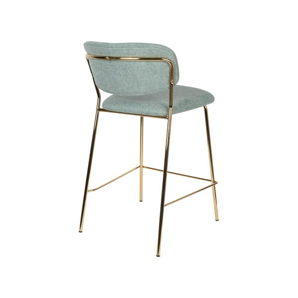 Svetlo zeleni barski stoli v kompletu 2 ks 89 cm Jolien – White Label-image-4