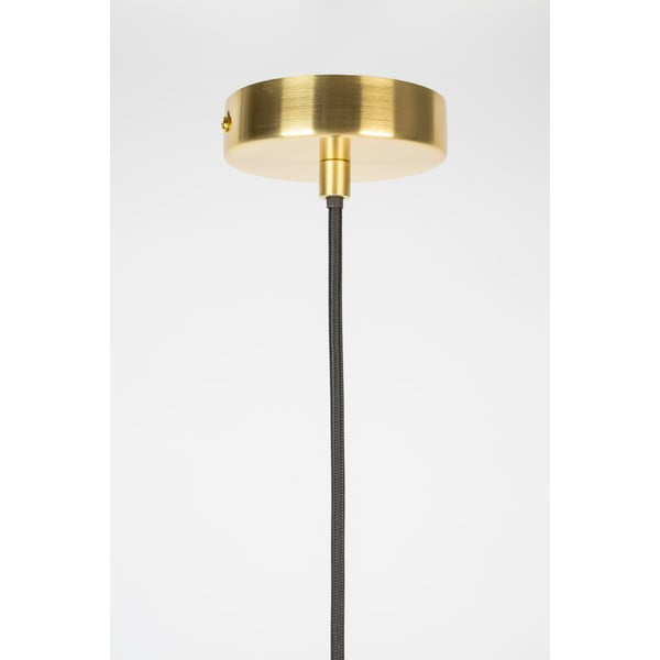 Siva viseča svetilka s steklenim senčnikom 25x25 cm Lauren - White Label-image-3