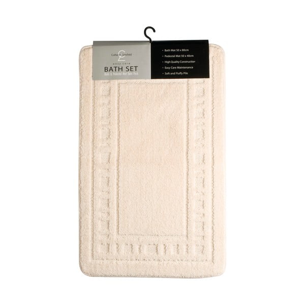 Bež kopalniške preproge v kompletu 2 kos 80x50 cm Armoni - Catherine Lansfield-image-4