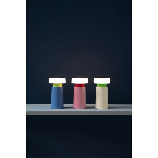 Modra LED zatemnitvena namizna svetilka (višina 17,5 cm) Victoria – Remember-image-3