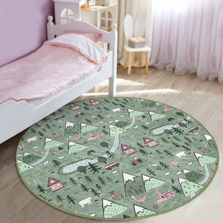 Zelena otroška preproga ø 100 cm Comfort – Mila Home