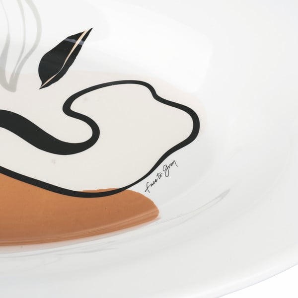 Keramični krožnik VDE Tivoli 1996 Face to Grey, 48 x 33 cm-image-2