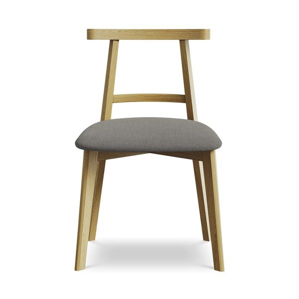 Siv jedilni stol iz masivnega lesa Ohelo – Makamii-image-1