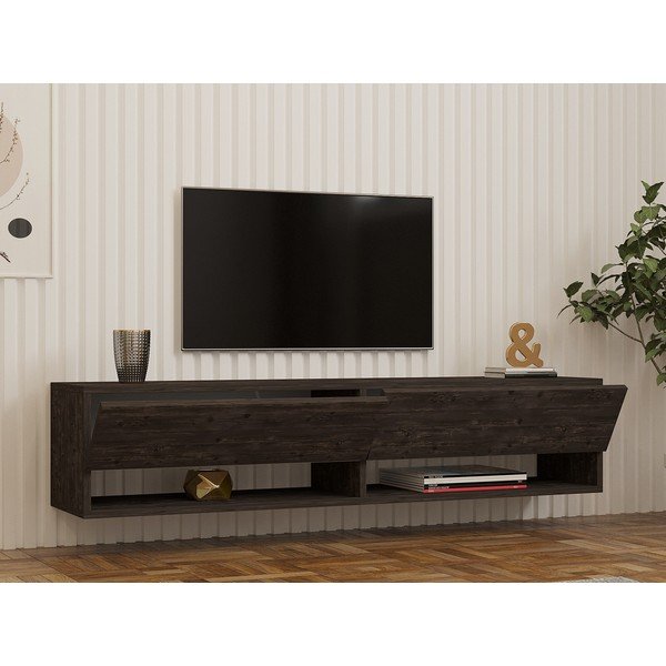 Antracitno siva TV omarica 141x31x30 cm Arges – Kalune Design-image-4