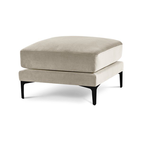 Bež žameten tabure Kooko Home Harmony-image-2