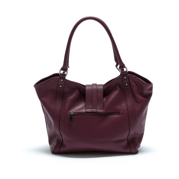 Usnjena torbica Isabella Rhea Sophia v bordo barvi-image-1