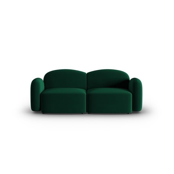 Zelena žametna sedežna garnitura 194 cm Blair – Micadoni Home