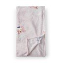 Svetlo rožnata odeja z božičnim motivom iz mikropliša 130x170 cm Vintage Christmas Santa – Catherine Lansfield