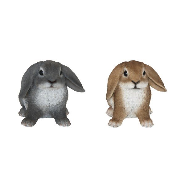Komplet 2 dekorativnih kipcev Esschert Design Rabbit, višina 14,6 cm