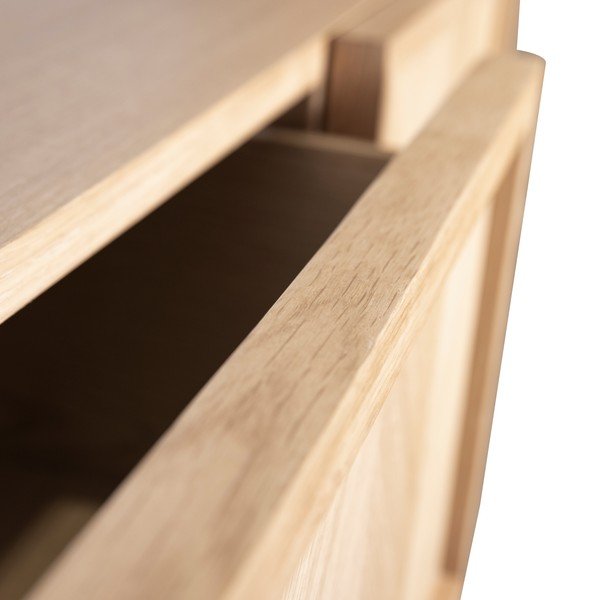 Stranska mizica v hrastovem dekorju 38x150 cm Herringbone – Hübsch-image-4