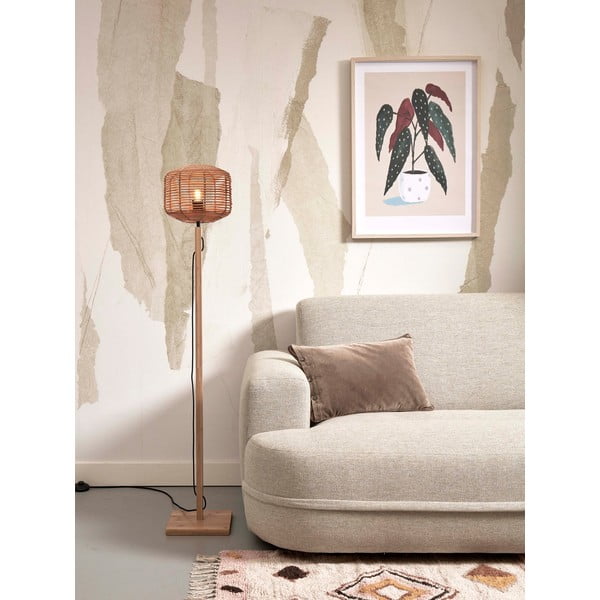 Stoječa svetilka v naravni barvi s senčnikom iz ratana (višina 130 cm) Tanami – Good&Mojo-image-3