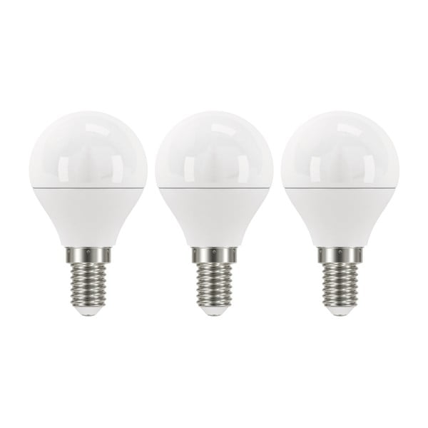 Komplet 3 žarnic LED EMOS Classic Mini Globe Neutral White, 5W E14