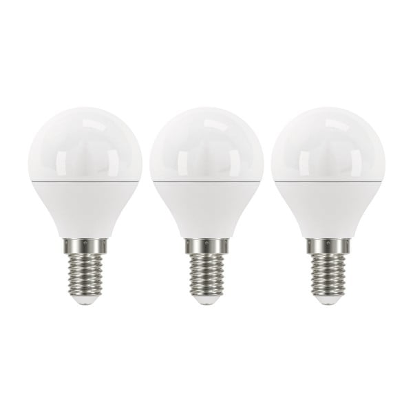 Komplet 3 žarnic LED EMOS Classic Mini Globe Neutral White, 5W E14