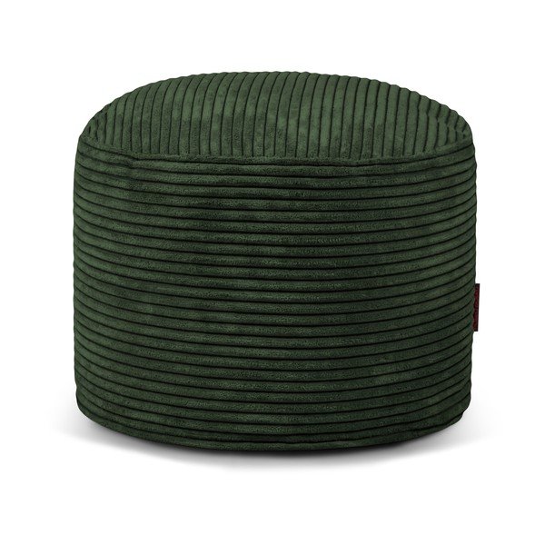 Zelena vreča za sedenje iz rebrastega žameta Mini – SLOWDOWN