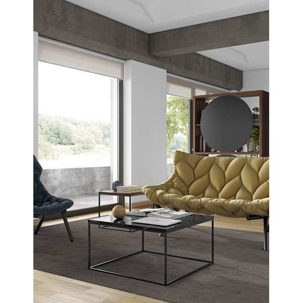 Klubska mizica iz marmorja 75x75 cm Gleam - TemaHome-image-4