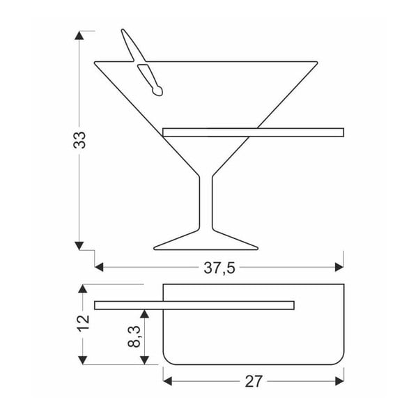 Modra LED stenska svetilka Piccolo – Candellux Lighting-image-2