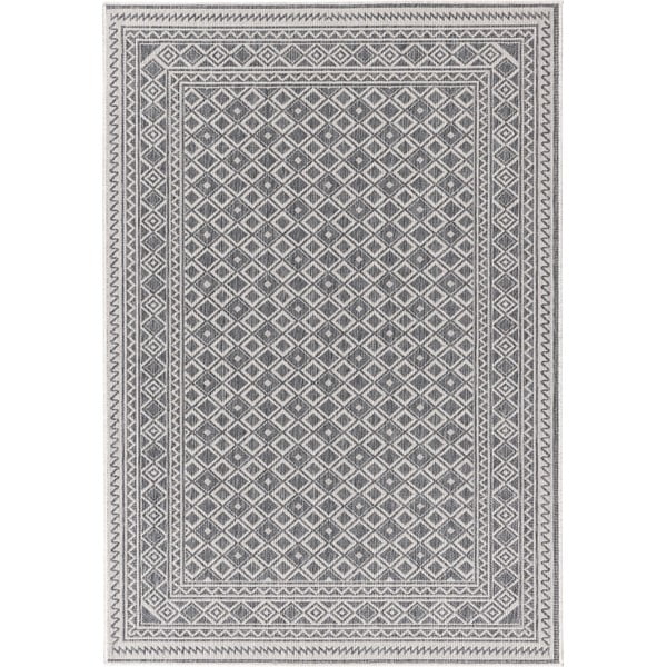 Siva zunanja preproga 230x160 cm Terrazzo - Floorita-image-3