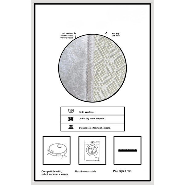 Črne/bež kopalniške preproge v kompletu 2 ks 60x100 cm Oweld – Foutastic-image-3