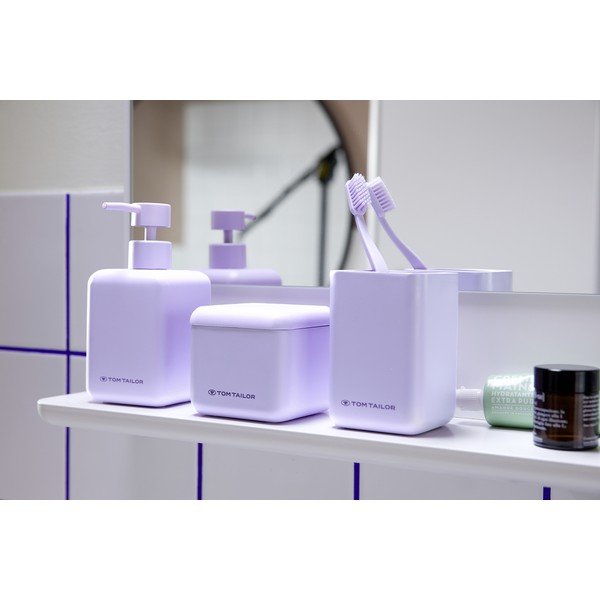 Vijoličen lonček za zobne ščetke iz poliresina Tom Tailor T-Rounded – Wenko-image-1