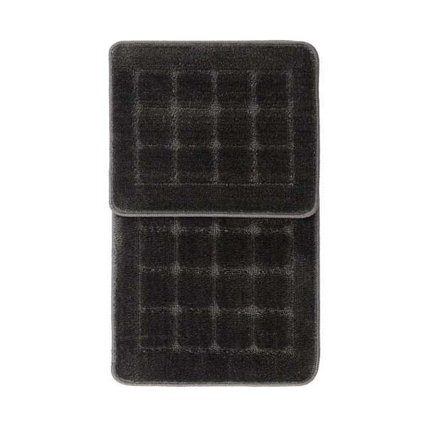 Antracitno sive kopalniške preproge v kompletu 2 ks 50x80 cm Kareli – Foutastic-image-2