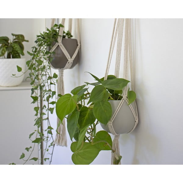 Tekstilna vrv za obešanje cvetličnih loncev ø 13 cm (višina 100 cm) Macramé – Artevasi-image-1