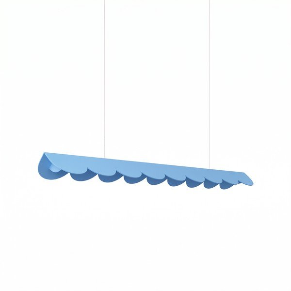 Svetlo modra aluminijasta LED viseča svetilka BISCUIT – Thoro