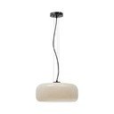 Sivo-bež LED viseča svetilka s steklenim senčilom ø 38 cm Reig – Kave Home