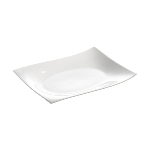 Bel porcelanast krožnik Maxwell & Williams Motion, 35 x 25,5 cm