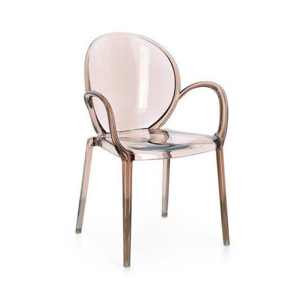 Svetlo rjav plastičen vrtni stol Camilla – Bizzotto