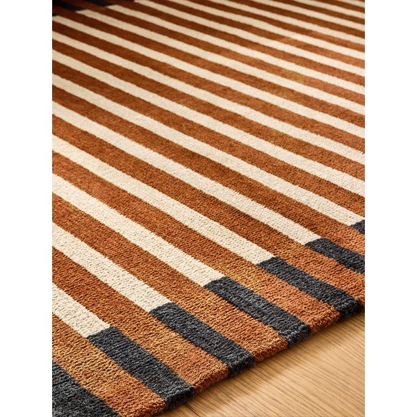 Oranžna preproga iz recikliranih vlaken 120x170 cm Lois – MADE-image-3