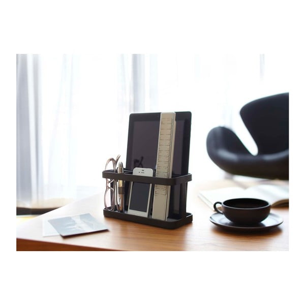 Črno večnamensko stojalo YAMAZAKI Tower Rack-image-2