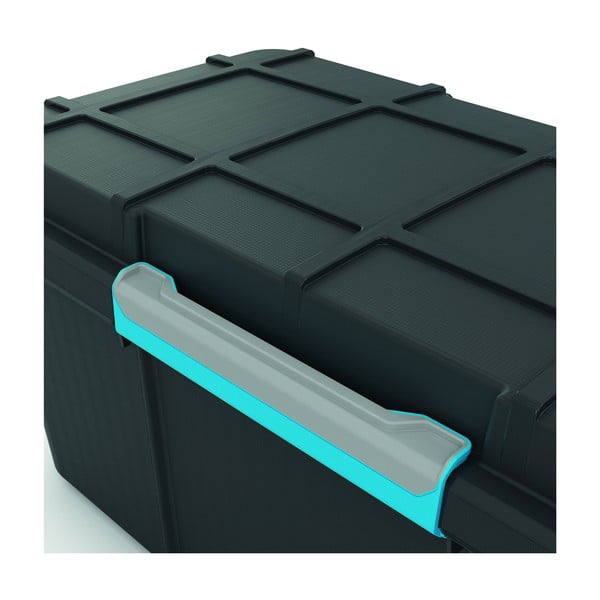 Črna plastična škatla za shranjevanje s pokrovom 73,5x44,5x46 cm Scuba Box – KIS-image-1