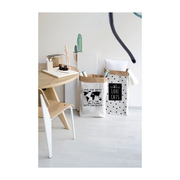 Vrečka za shranjevanje iz recikliranega papirja Really Nice Things Chocolate-image-1