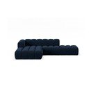 Temno modra kotna sedežna garnitura (levi kot) Lupine – Micadoni Home