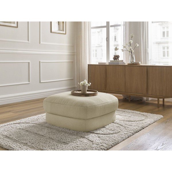 Bež tabure iz tkanine bouclé Leonore – Bobochic Paris-image-4