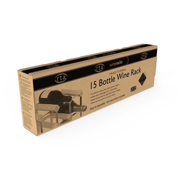 Leseno stojalo za vino za 15 steklenic - RTA-image-4