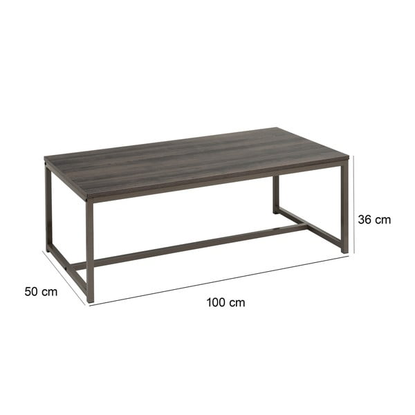 Rjava mizica 50x100 cm – Casa Selección-image-3